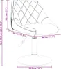 vidaXL Chaise de salle à manger 4 pcs. Pivotant jaune Voir les images du produit 7