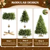 Verdego Künstlicher Weihnachtsbaum 150 cm, Holzständer, Produktbild-Vorschau 6