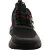 A front view of a black Adidas basketball shoe. Podgląd zdjęcia produktu