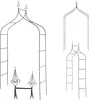 Metalowa pergola ogrodowa KADAX, 255 cm, łuk, podpora Podgląd zdjęcia produktu 1