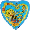 Herz-Folienballon Maja, 18"" 1 Stk. Produktbild-Vorschau 1