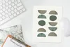 MuchoWow® Mauspad Mousepad Formen - Grün - Kreis - Halb Produktbild-Vorschau 5