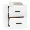 vidaXL Table de nuit blanc brillant 50x39x47 cm Voir les images du produit 4