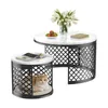 STILVORA Couchtisch-Set mit geometrischem Hohlmuster, Produktbild-Vorschau 10