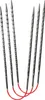 A set of circular knitting needles with red cords. Produktbild-Vorschau