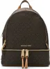 A studio shot of a brown Michael Kors backpack. Anteprima dell’immagine prodotto