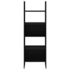 A black ladder bookshelf against a white background. Náhled obrázku produktu