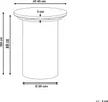 BELIANI Odkládací stolek hnědý MDF základna ø 80 cm Náhled obrázku produktu 6