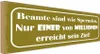 vianmo Holzschild 10x27 cm Beamte sind wie Spermien nur Produktbild-Vorschau 1