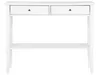 BELIANI Konzolový stolek bílý MDF 100 x 35 cm 2 zásuvky Náhled obrázku produktu 4