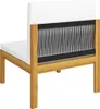 vidaXL 5-tlg. Garten-Lounge-Set mit Kissen Cremefarbenes Produktbild-Vorschau 24