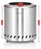 BBQ-Toro Edelstahl Feuerstelle raucharm, Silber, Ø 22 x (H) Produktbild-Vorschau 3