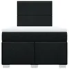 Langlebige Boxspringbett mit Matratze Schwarz 120x190 cm Produktbild-Vorschau 5