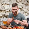 Relaxdays Rippchenhalter 2in1, Bratenkorb zum Grillen, BBQ, Produktbild-Vorschau 5