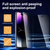 A smartphone screen protector is shown with feature callouts. Produktbild-Vorschau