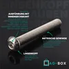 AG-BOX Linsenkopfschrauben M8x22 mit Innensechskant ISO Produktbild-Vorschau 3