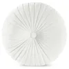 Dekokissen VELVET, rund, 40 cm, weiß, Samt Produktbild-Vorschau 2