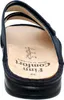 The image shows the inside of a navy blue sandal. Produktbild-Vorschau