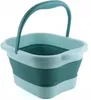 Falteimer 15L 43*33,5*22cm TÜRKIS Massageeimer Silikon Produktbild-Vorschau 1