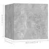 vidaXL 7-tlg. TV-Schrank-Set Betongrau Holzwerkstoff Produktbild-Vorschau 6