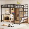 Lit superposé Flieks 140 x 200 cm avec armoire, lit enfant Voir les images du produit 3