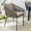 riess-ambiente Moderner Stuhl ROPE hell anthrazit Aluminium Produktbild-Vorschau 1