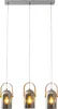 Näve Leuchten 3er Pendelleuchte "VIDRIO" l: 58cm 3er Produktbild-Vorschau 2