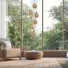 ZMH Chandelier 6 Flammes Ambre Lampe Suspendue Boule de Voir les images du produit 4