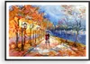 Gerahmtes Poster - Schwarzer Rahmen - Park Paar Baum - Produktbild-Vorschau 1