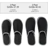 ONVAYA® ABS Gästepantoffel | Grau | 4er Set | Antirutsch Produktbild-Vorschau 3