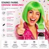 Bob Perücke Wig (Grün) – Kurzhaarperücke Pagenkopf Retro Produktbild-Vorschau 6