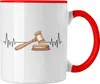 Trendation - Jura Jurist Herzschlag Tasse Geschenk für Produktbild-Vorschau 1
