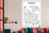 MuchoWow® Poster Stadtplan - Schwarz und weiß - Amsterdam Produktbild-Vorschau 2