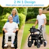 WALCORA 2 in 1 Rollstuhl Rollator Faltbar und Leicht mit Produktbild-Vorschau 2