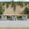 vidaXL Banc de jardin en gabions 203x44x42 cm Pin massif Voir les images du produit 2