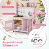 COSTWAY Kinderküche, Spielküche Holz mit Zubehör, Produktbild-Vorschau 5