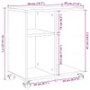 Möbel Beistelltisch mit Rollen Weiß 50x30x55 cm Produktbild-Vorschau 11