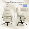 A size chart for an ergonomic office chair, showing dimensions and maximum weight capacity. Náhled obrázku produktu