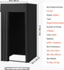 SucceBuy Schermo privacy per spogliatoio portatile nero Anteprima dell’immagine prodotto 6