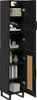 vidaXL Credenza nera look rovere 34,5 x 34 x 180 cm Anteprima dell’immagine prodotto 3
