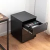 Cassettiera con rotelle xDays in metallo nero con serratura Anteprima dell’immagine prodotto 7