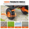 Close-up of a wagon wheel with text overlays and smaller images of different terrains. Produktbild-Vorschau