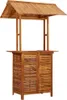 vidaXL Tavolo bar da esterno con tetto 113x106x217 cm in Anteprima dell’immagine prodotto 1
