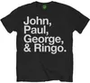 The Beatles John, Paul, George & Ringo Black M Tričko Náhľad obrázku produktu 1