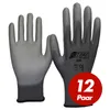 Nitras 6205 Nylon Strickhandschuh grau - VPE 12 Paar - mit Produktbild-Vorschau 7