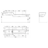 HEWI 950.12.302 Waschtisch 1400mm, oberes Becken li Produktbild-Vorschau 2
