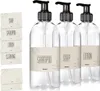 Oputec 3 x 500ml Seifenspender aus Kunststoff + Etiketten: Produktbild-Vorschau 1