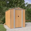 vidaXL Capanno per attrezzi Marrone chiaro 192x274x223 cm Anteprima dell’immagine prodotto 2