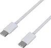 A white USB-C to USB-C cable with two connectors shown against a white background. Podgląd zdjęcia produktu