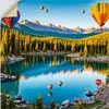 ARTland Wandbild, selbstklebend Farbige Ballons Bergsee Ki Produktbild-Vorschau 1